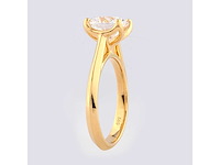 14 kt geelgouden ring met 2.0cts lab gekweekte diamant (maat-eu-54) - afbeelding 3 van  11