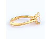 14 kt geelgouden ring met 2.0cts lab gekweekte diamant (maat-eu-54) - afbeelding 8 van  11