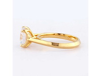 14 kt geelgouden ring met 2.0cts lab gekweekte diamant (maat-eu-54) - afbeelding 9 van  11