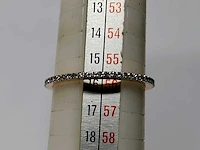 14 kt roségouden ring met full eternity diamond - afbeelding 2 van  6