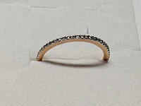 14 kt roségouden ring met full eternity diamond - afbeelding 4 van  6