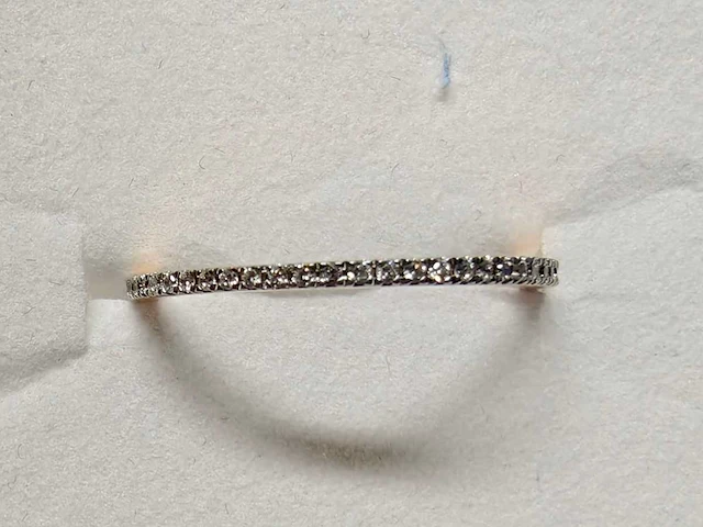 14 kt roségouden ring met full eternity diamond - afbeelding 5 van  6
