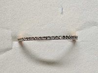 14 kt roségouden ring met volledige eeuwigheidsdiamant - afbeelding 3 van  6