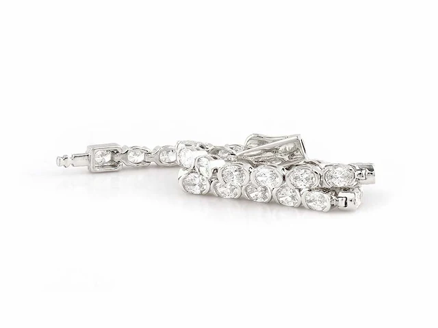 14 kt white gold bracelet with 5.03 lab grown diamond - afbeelding 3 van  9