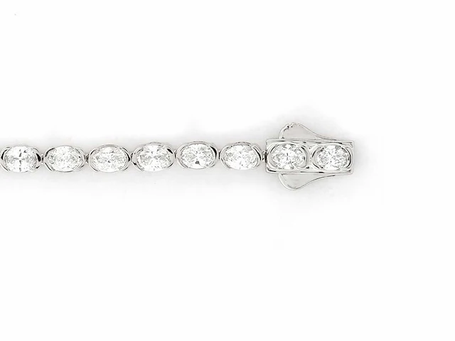 14 kt white gold bracelet with 5.03 lab grown diamond - afbeelding 5 van  9