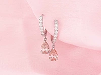 14 kt white gold earring with 1.98 cts lab grown diamond - afbeelding 6 van  8