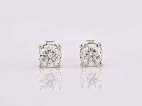 14 kt white gold earring with 2.09cts lab grown diamond - afbeelding 2 van  7