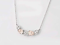 14 kt white gold necklace with 1.33 ctspendant with lab grown diamond - afbeelding 5 van  7