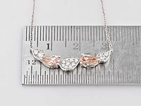 14 kt white gold necklace with 1.33 ctspendant with lab grown diamond - afbeelding 6 van  7