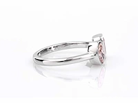 14 kt white gold ring with 1.07cts pink fancy coloured lab grown diamond (size-eu-54) - afbeelding 3 van  8