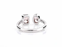 14 kt white gold ring with 1.07cts pink fancy coloured lab grown diamond (size-eu-54) - afbeelding 4 van  8
