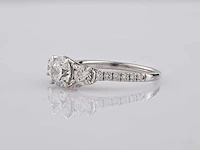 14 kt white gold ring with 1.74 cts lab grown diamond( size -eu-54) - afbeelding 2 van  7