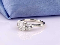 14 kt white gold ring with 2.0 cts lab grown diamond( size -eu-54) - afbeelding 8 van  9