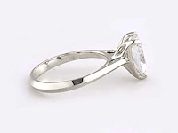 14 kt white gold ring with 2.0 cts lab grown diamond (size-eu-54) - afbeelding 5 van  9