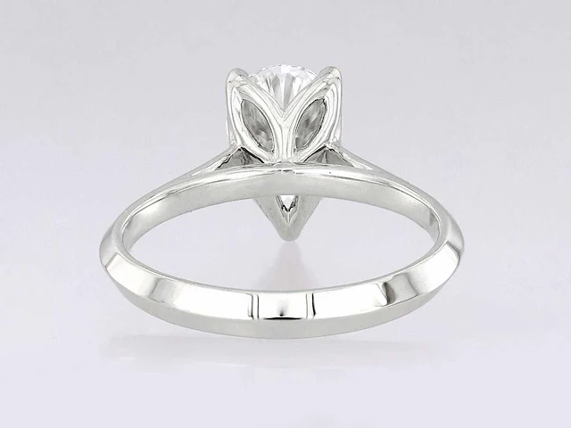 14 kt white gold ring with 2.0 cts lab grown diamond (size-eu-54) - afbeelding 9 van  9
