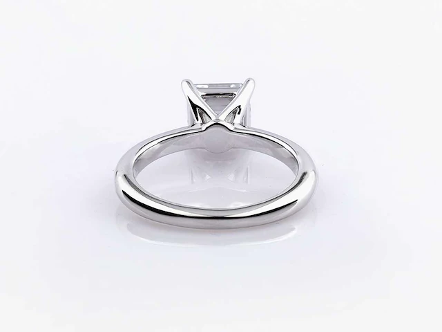 14 kt white gold ring with 2.0 cts lab grown diamond (size-eu-54) - afbeelding 4 van  7