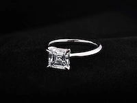 14 kt white gold ring with 2.0 cts lab grown diamond (size-eu-54) - afbeelding 5 van  7