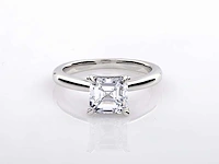 14 kt white gold ring with 2.0 cts lab grown diamond (size-eu-54) - afbeelding 6 van  7