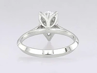 14 kt white gold ring with 2.0 cts lab grown diamond (size-eu-54) - afbeelding 9 van  9