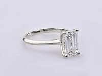 14 kt white gold ring with 3.0 cts lab grown diamond (size-eu-54) - afbeelding 4 van  9