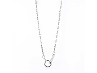 14 kt witgouden hanger met 2.0 ct emerald lab grown diamond - afbeelding 6 van  8