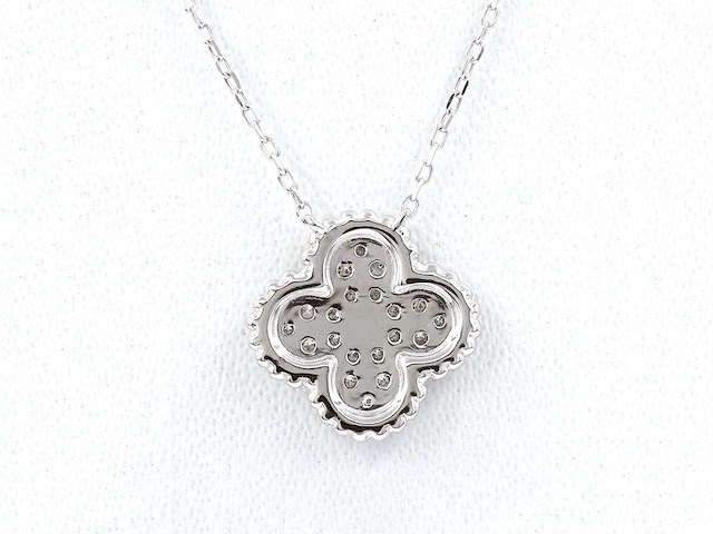 14 kt witgouden hanger met ketting - afbeelding 3 van  8