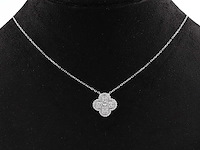 14 kt witgouden hanger met ketting - afbeelding 5 van  8