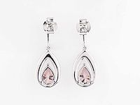 14 kt witgouden oorbel met 1,90 ct in het laboratorium gekweekte diamant - afbeelding 4 van  7