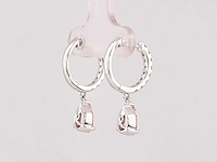 14 kt witgouden oorbel met 1.98 ct lab grown diamond - afbeelding 4 van  8