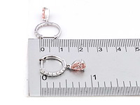 14 kt witgouden oorbel met 1.98 ct lab grown diamond - afbeelding 5 van  8