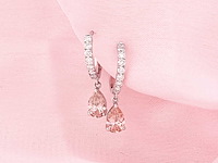 14 kt witgouden oorbel met 1.98 ct lab grown diamond - afbeelding 7 van  8