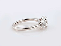 14 kt witgouden ring met 2,0 ct lab gekweekte diamant (maat -eu-54) - afbeelding 6 van  9