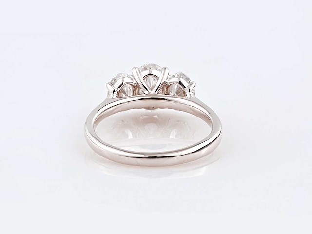 14 kt witgouden ring met 2,0 ct lab gekweekte diamant (maat -eu-54) - afbeelding 7 van  9