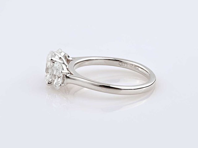 14 kt witgouden ring met 2,0 ct lab gekweekte diamant (maat -eu-54) - afbeelding 8 van  9