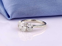 14 kt witgouden ring met 2,0 ct lab gekweekte diamant (maat -eu-54) - afbeelding 9 van  9