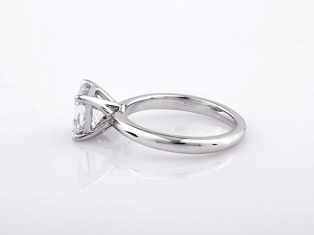 14 kt witgouden ring met 2.0 ct lab grown diamond (maat-eu-54) - afbeelding 3 van  7