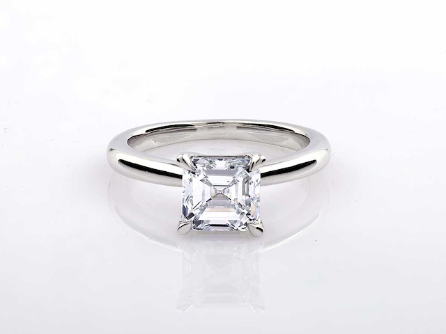 14 kt witgouden ring met 2.0 ct lab grown diamond (maat-eu-54) - afbeelding 6 van  7