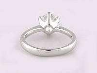 14 kt witgouden ring met 2.0 ct ronde lab grown diamant (maat-eu-54) - afbeelding 3 van  8