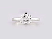 14 kt witgouden ring met 2.0 ct ronde lab grown diamant (maat-eu-54) - afbeelding 5 van  8