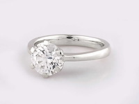 14 kt witgouden ring met 2,0 cts ronde laboratoriumgekweekte diamant (maat-eu-54) - afbeelding 4 van  8