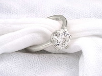 14 kt witgouden ring met 2,0 cts ronde laboratoriumgekweekte diamant (maat-eu-54) - afbeelding 6 van  8