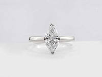 14 kt witgouden ring met 2.01cts lab grown diamond - afbeelding 3 van  7