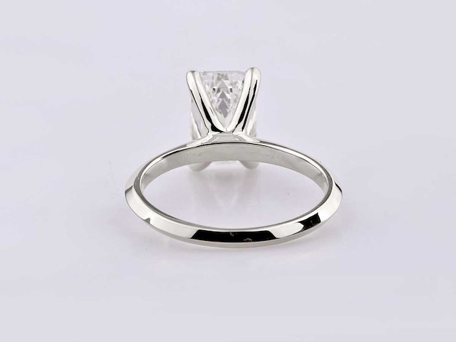 14 kt witgouden ring met 3,0 cts laboratoriumgekweekte diamant (maat-eu-54) - afbeelding 7 van  9