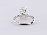 14 kt witgouden ring met 3,0 cts smaragdgeslepen laboratoriumgekweekte diamant (maat-eu-54) - afbeelding 5 van  8