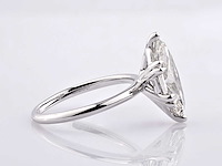 14 kt witgouden ring met 3.09 cts lab grown diamond (maat-eu-54) - afbeelding 8 van  10