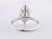 14 kt witgouden ring met 3,09 cts laboratoriumgekweekte diamant (grootte-eu-54) - afbeelding 9 van  10