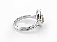 14 kt witgouden ring met in het laboratorium gekweekte diamant (maat -eu-54) - afbeelding 4 van  8