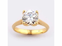 14 kt yellow gold ring with 2.0cts lab grown diamond (size-eu-54) - afbeelding 1 van  11