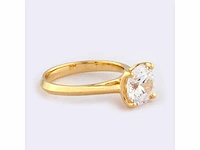 14 kt yellow gold ring with 2.0cts lab grown diamond (size-eu-54) - afbeelding 6 van  11