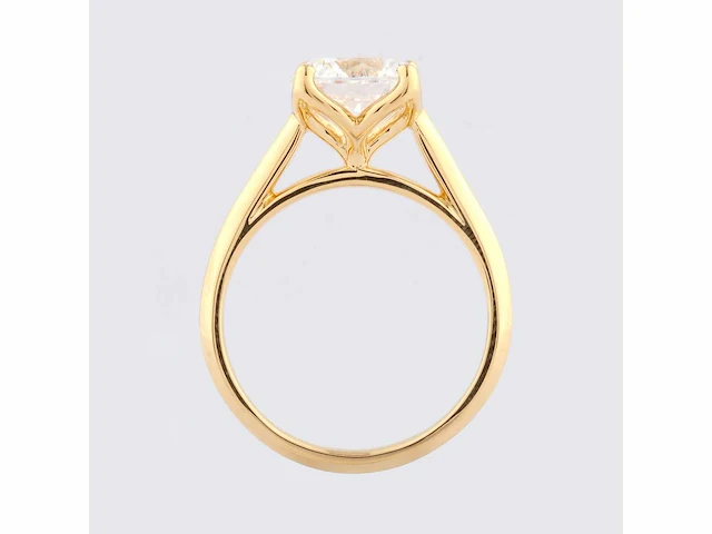 14 kt yellow gold ring with 2.0cts lab grown diamond (size-eu-54) - afbeelding 11 van  11